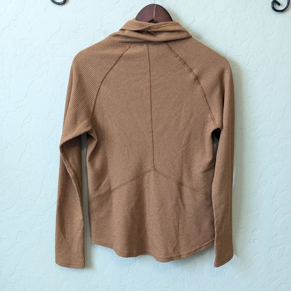 Kuhl Petra Turtleneck Long Sleeve Rust Orange Quilted - Picture 7 of 8